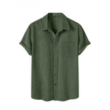 Camisa Manga Curta em Veludo Cotelê Venazzi VZ580