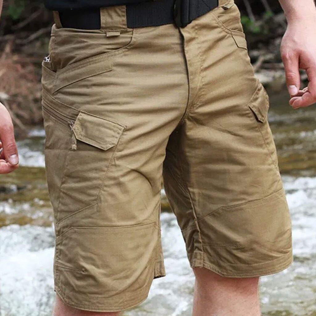 Bermuda Masculina Tática Impermeável Venazzi VZ524 em brim premium, com caimento ajustado, bolsos funcionais e proteção contra água ideal para estilo e praticidade diária.