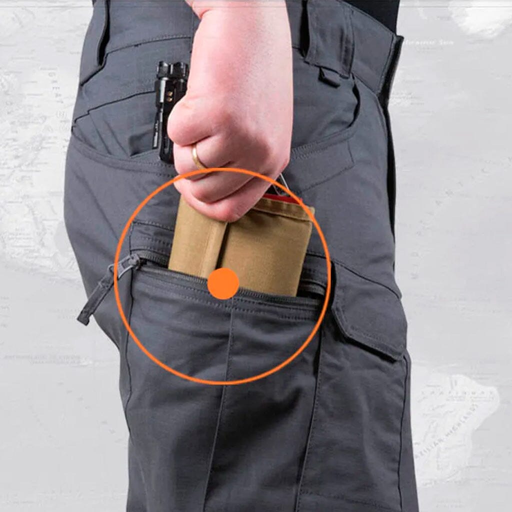 Bermuda Masculina Tática Impermeável Venazzi VZ524 em brim premium, com caimento ajustado, bolsos funcionais e proteção contra água ideal para estilo e praticidade diária.