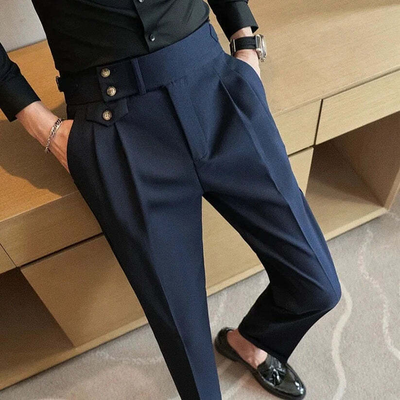 Calça de Alfaiataria Masculina Venazzi VZ253 com caimento elegante, tecido resistente e design refinado para uso formal ou casual.