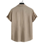 Camisa Manga Curta Lisa Venazzi VZ537 com tecido respirável, caimento leve e estilo minimalista para looks casuais ou alinhados.