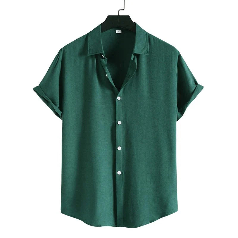 Camisa Manga Curta Solare Venazzi VZ595 masculina em tecido leve e respirável, com caimento impecável e estilo moderno ideal para diferentes ocasiões.