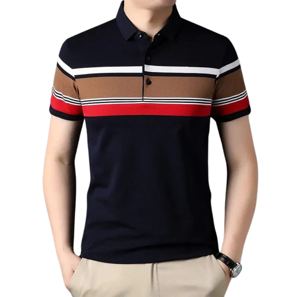 Camisa Polo Masculina Prestige Venazzi VZ081 com toque suave, tecido respirável e estilo elegante para uso diário ou ocasiões casuais.
