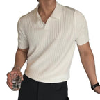 Camisa Polo Masculina Venazzi VZ019 com cor sólida, tecido confortável e design clássico para uso diário ou ocasiões casuais.