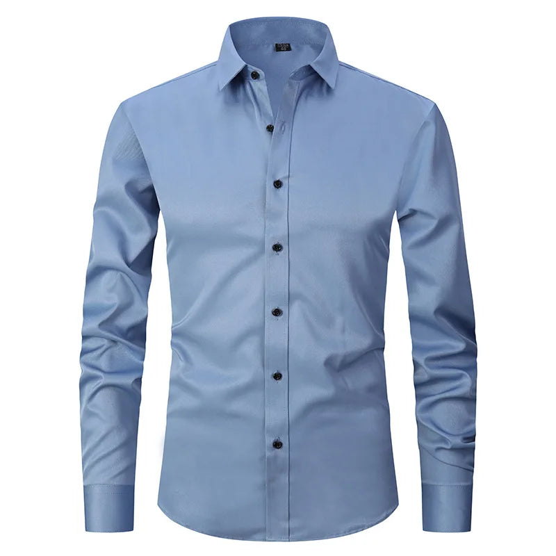 Camisa Social de Algodão Masculina Venazzi VZ083 com caimento slim, algodão premium e estilo elegante para uso profissional ou social.
