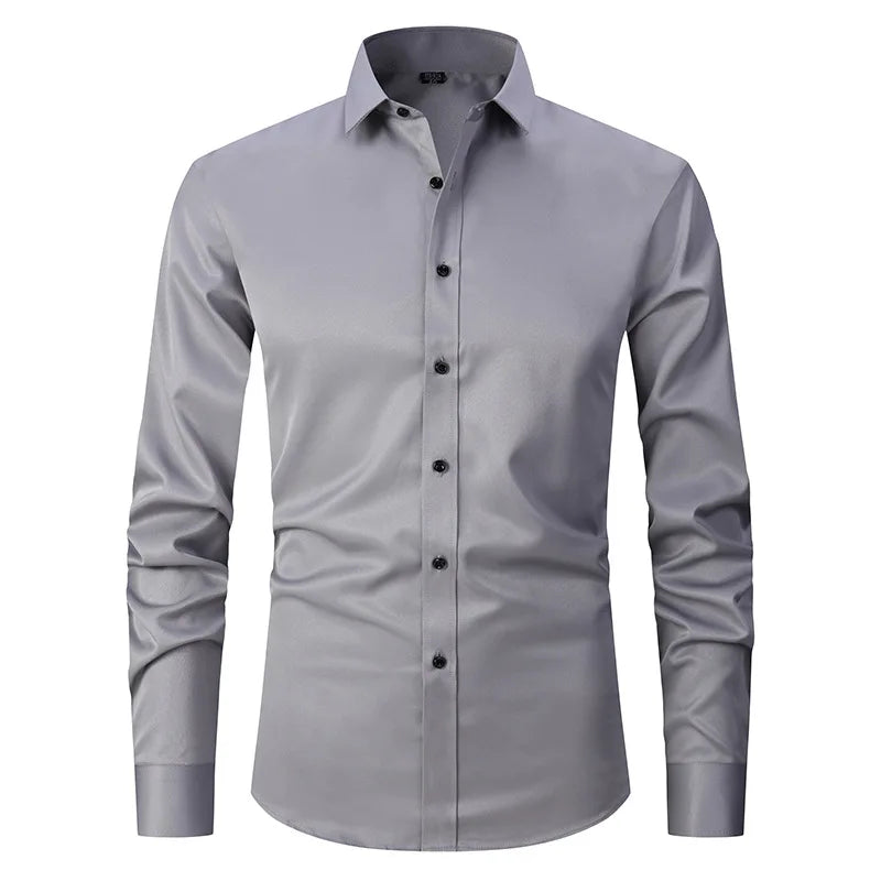 Camisa Social de Algodão Masculina Venazzi VZ083 com caimento slim, algodão premium e estilo elegante para uso profissional ou social.