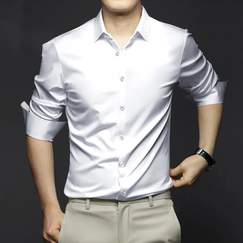 Camisa Social Masculina Spectre Venazzi VZ014 com caimento impecável, tecido tecnológico e estilo elegante para uso diário ou profissional.