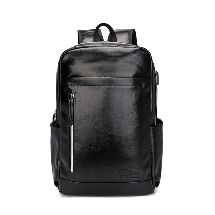 Mochila Executiva em Couro Venazzi Venice VZ068 com compartimentos para notebook, couro sintético refinado e design minimalista ideal para uso profissional.